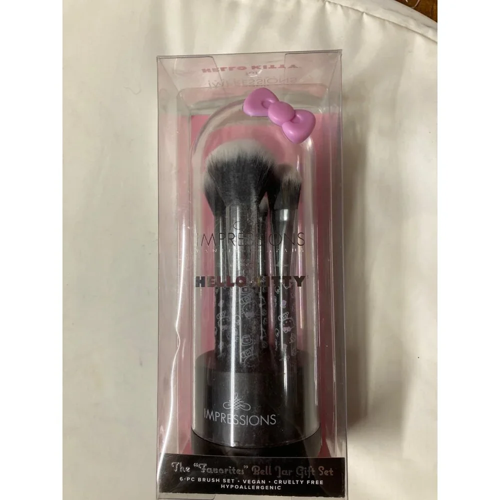 Limited Edition Hello Kitty Makeup Brush Set Lot 6 Sets New In Box